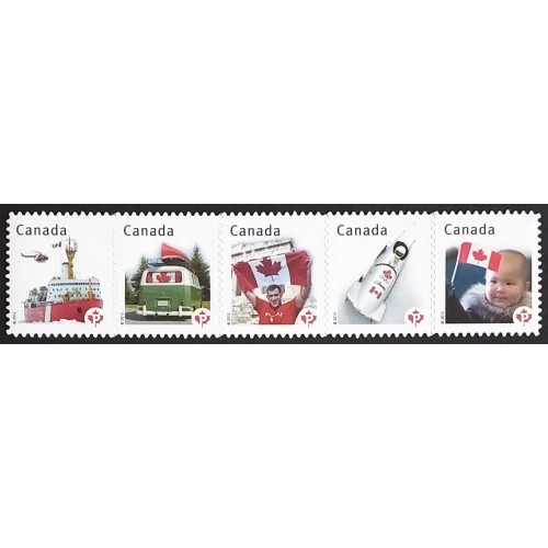 Canada 2503i Die Cut Strip VF MNH