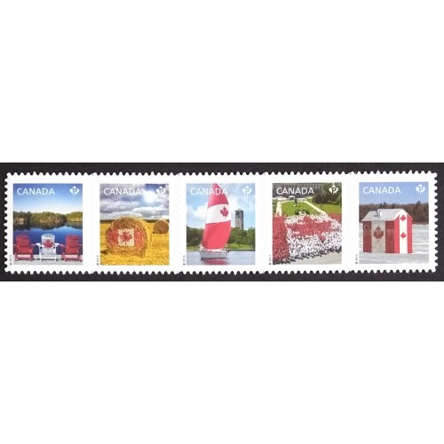 Canada 2616i Die Cut Strip VF MNH