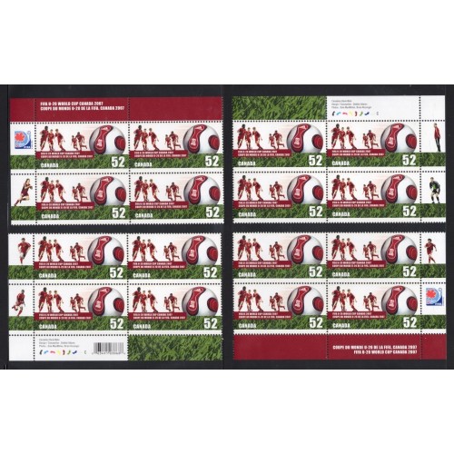 Canada 2220 Plate Blocks Matched Set MNH