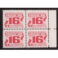 Canada J37ii Block VF MNH