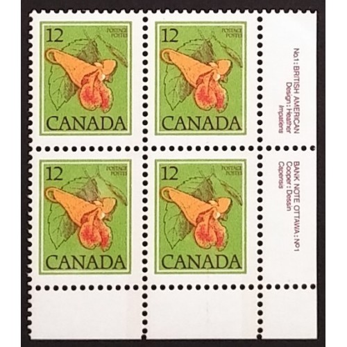 Canada 712 Plate Block LR No. 1 VF MNH