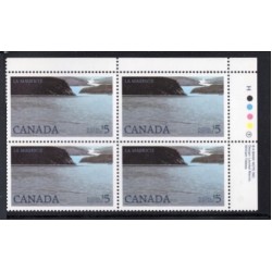 Canada 1084ii Plate Block UR VF MNH