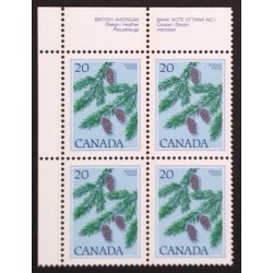 Canada 718 Plate Block UL No. 1 VF MNH