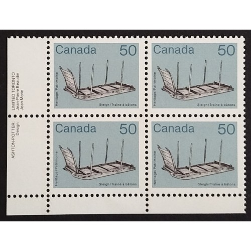 Canada 930i Plate Block LL VF MNH