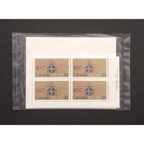 Canada 1030 Inscription Blocks Matched Set VF MNH (Unopened)