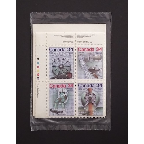 Canada 1102a Inscription Blocks Matched Set VF MNH (Unopened)