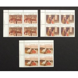 Canada 1004-6 Plate Blocks UL VF MNH