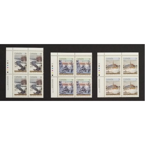 Canada 1256-8 Plate Blocks UL VF MNH