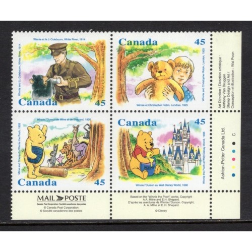 Canada 1621a Plate Block LR VF MNH