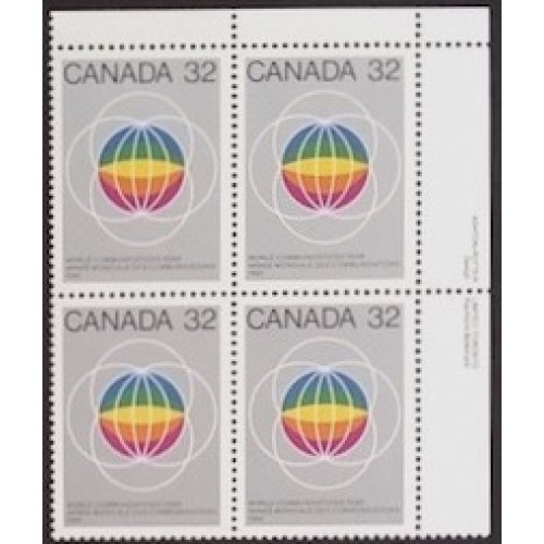 Canada 976i Plate Block UR VF MNH