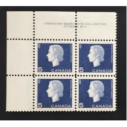 Canada 405 Plate Block UL No. 1 VF MNH