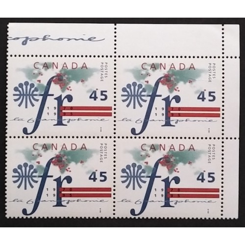 Canada 1589 Corner Block UR VF MNH