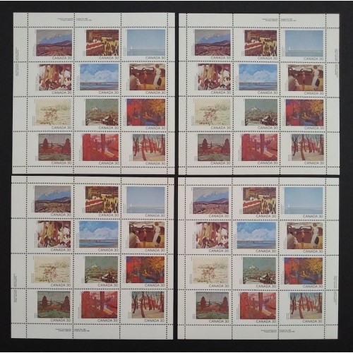 Canada 966a Mini Panes All 4 Inscriptions VF MNH