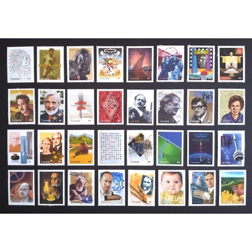 Canada 1818-34 (a-d) Singles from The Millennium Collection MNH