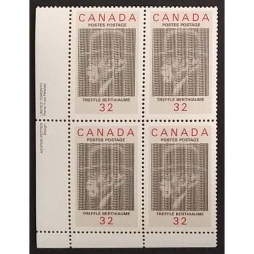 Canada 1044 Plate Block LL VF MNH