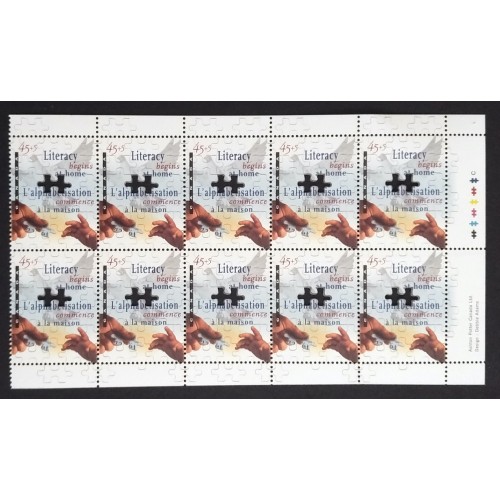 Canada B13a Booklet Pane VF MNH