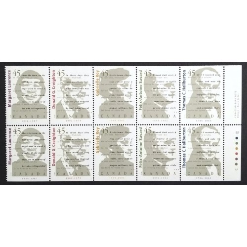 Canada 1626b Booklet Pane VF MNH