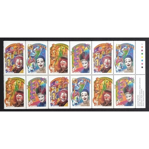 Canada 1760a Booklet Pane VF MNH