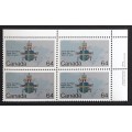 Canada 1031 Plate Block UR VF MNH