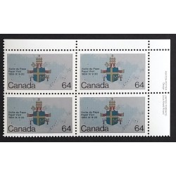 Canada 1031 Plate Block UR VF MNH