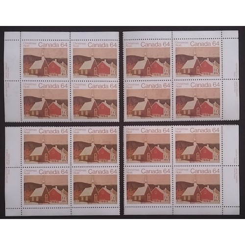 Canada 1006 Plate Blocks Matched Set VF MNH