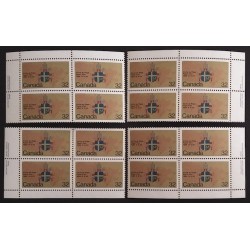 Canada 1030 Plate Blocks Matched Set VF MNH