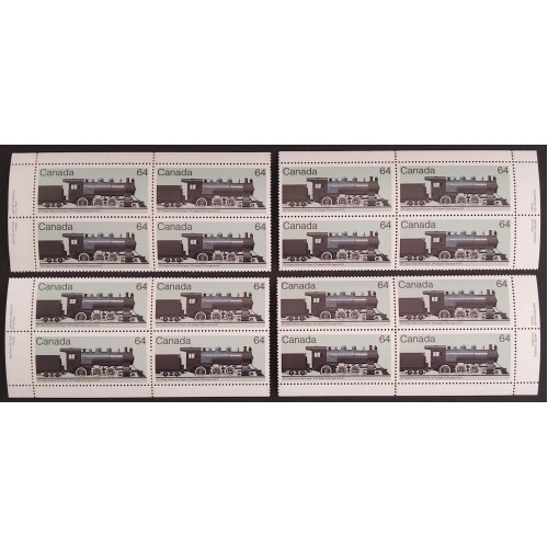 Canada 1039 Plate Blocks Matched Set VF MNH