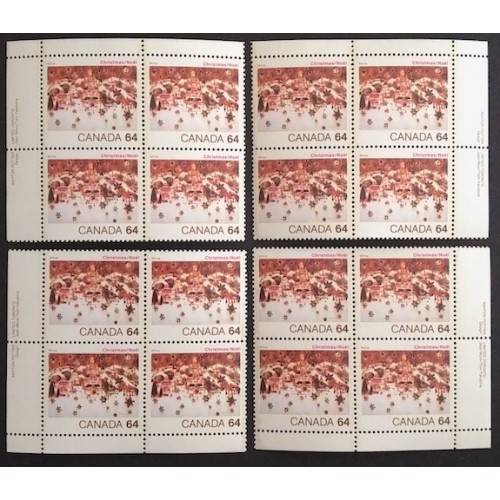 Canada 1042 Plate Blocks Matched Set VF MNH