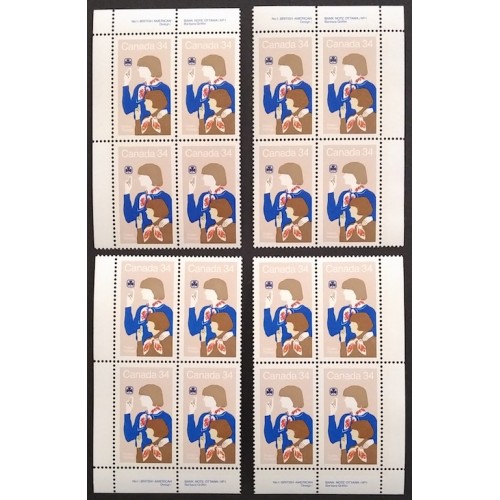 Canada 1062 Plate Blocks Matched Set VF MNH