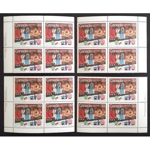 Canada 1068 Plate Blocks Matched Set VF MNH