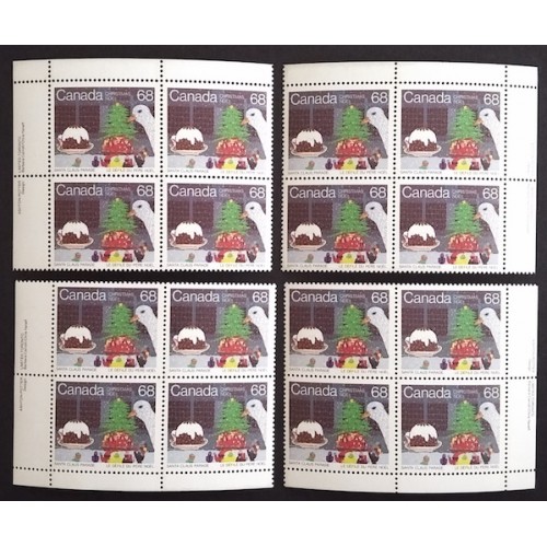 Canada 1069 Plate Blocks Matched Set VF MNH