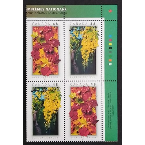 Canada 2001a Plate Block UR VF MNH
