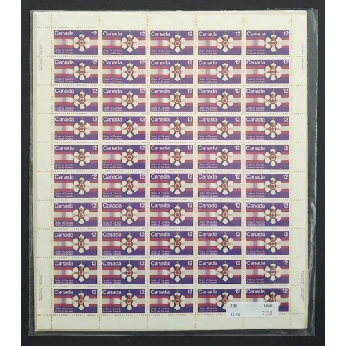 Canada 736 Sheet MNH (Unopened)