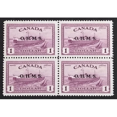Canada O10 Block VF MNH