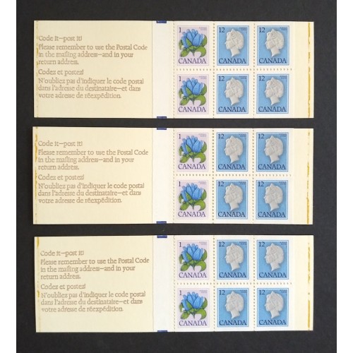 Canada BK78 (BK78a) Booklet Error - 5 Types