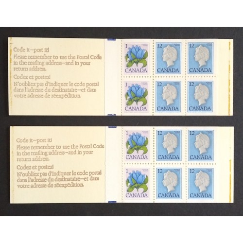 Canada BK78 (BK78a) Booklet Error - 5 Types