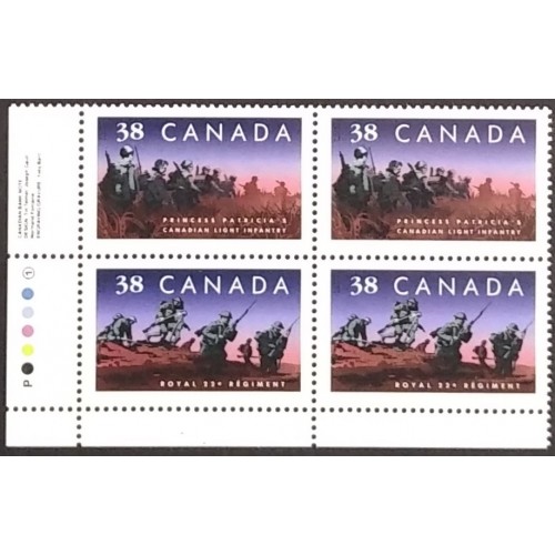 Canada 1250ii Inscription Block LL VF MNH