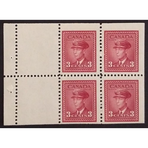 Canada 251a Booklet Pane F-VF MNH