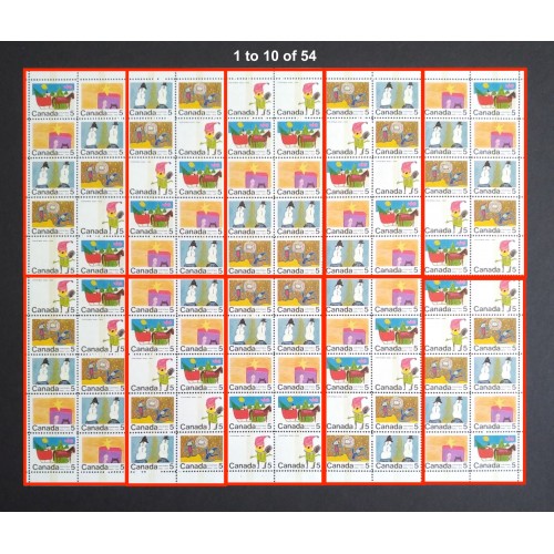 Canada 519-23 1970 Christmas Se-tenant Blocks Collection VF Used