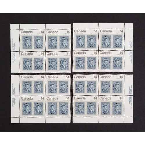Canada 754 Plate Blocks Matched Set VF MNH