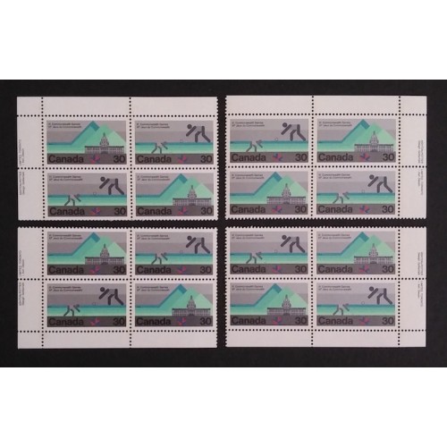 Canada 762a Plate Blocks Matched Set VF MNH