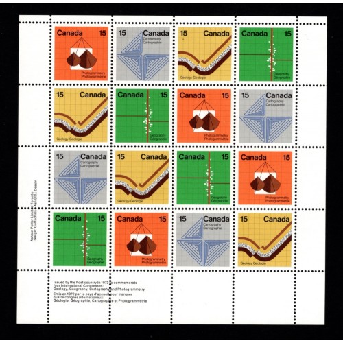 Canada 585a Mini Pane LL Inscription MNH