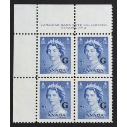 Canada O37 Plate Block UL No. 2 F-VF MNH