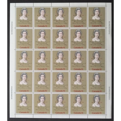 Canada 621ii Sheet MNH