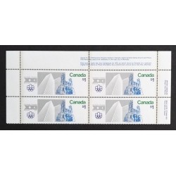 Canada 687 Plate Block UR VF MNH
