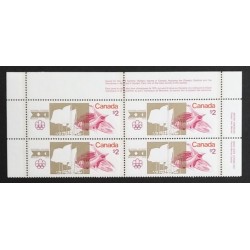 Canada 688 Plate Block UR VF MNH