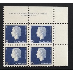 Canada 405 Plate Block UR No. 3 VF MNH