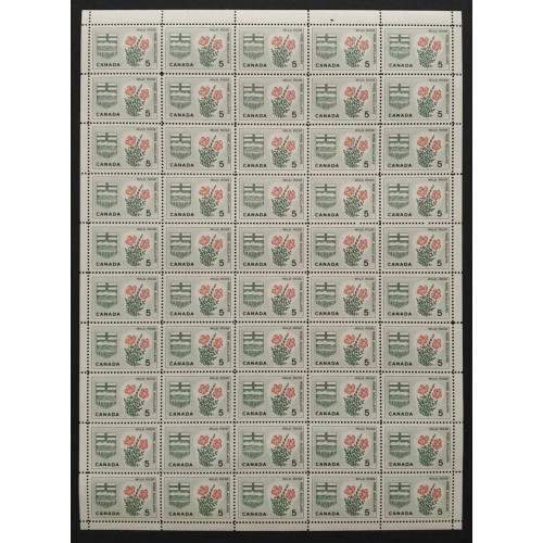 Canada 426 Sheet Field Stock MNH