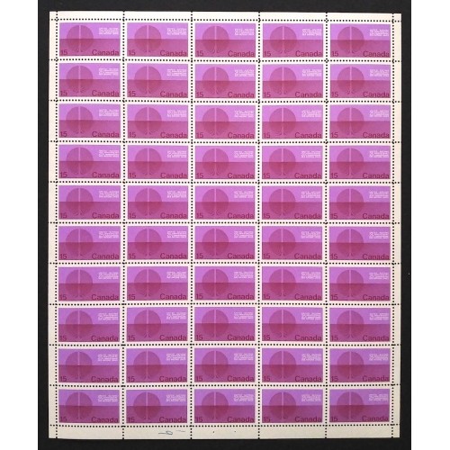 Canada 514 Sheet Field Stock MNH