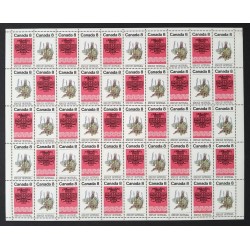Canada 573a MF Sheet Field Stock MNH